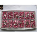 Thr-IR003(Plum Colour) Plum Colour Imitation Pearls